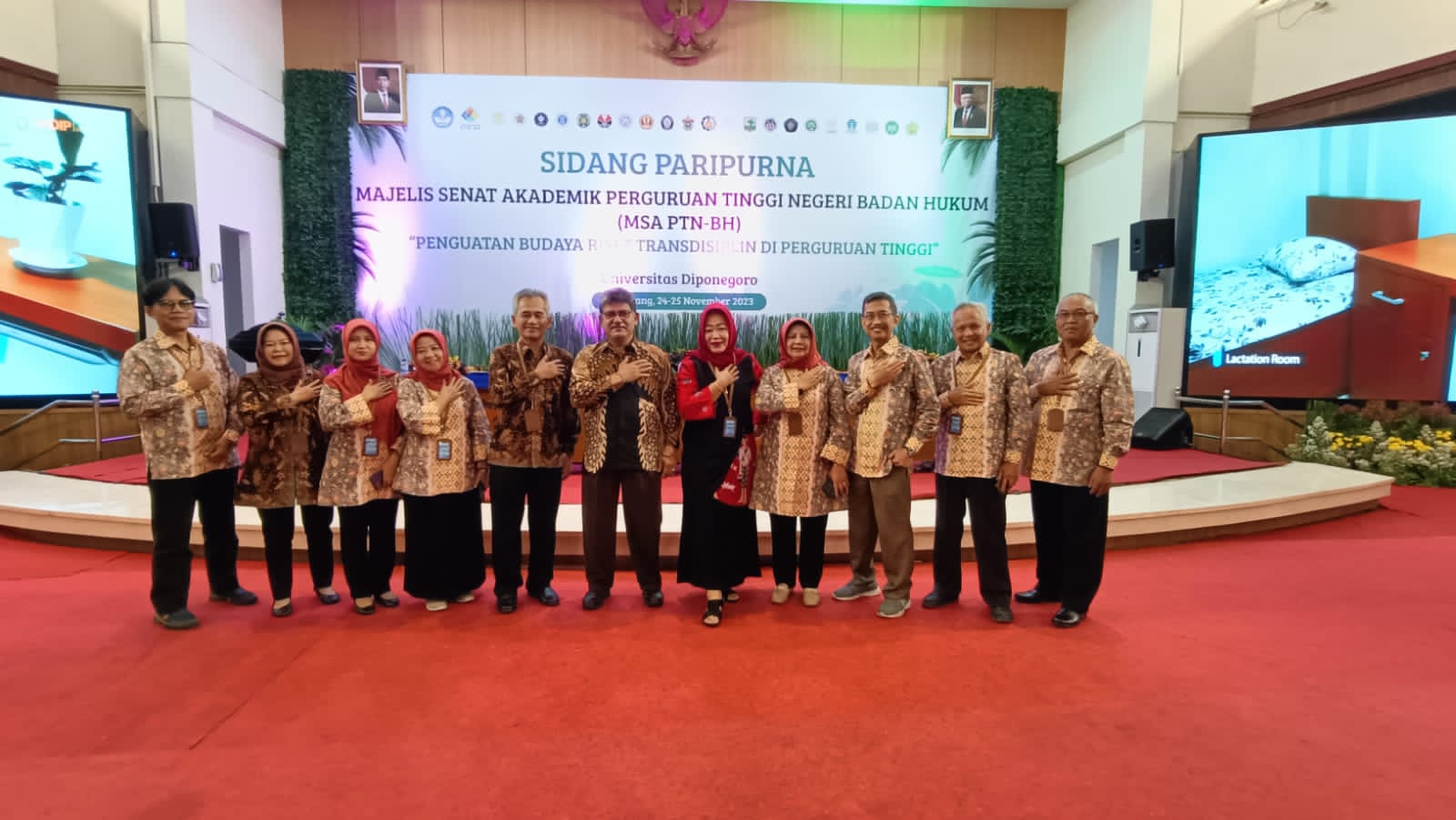Sidang Majelis Senat Akademik PTN-BH “Penguatan Budaya Riset Transdisiplin di Perguruan Tinggi Indonesia” pada 24-25 Desember 2023 di Universitas Diponegoro Semarang