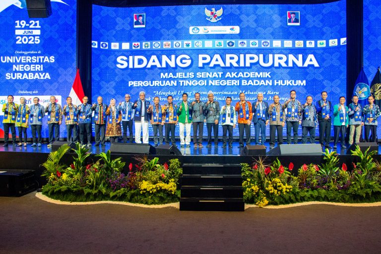 Sidang Majelis Senat Akademik PTN-BH “Mengkaji Ulang Sistem Penerimaan Mahasiswa Baru untuk Sinkronisasi dengan Sistem Pendidikan Dasar dan Menengah”, pada 19 – 21 Juni 2025 di Universitas Negeri Surabaya